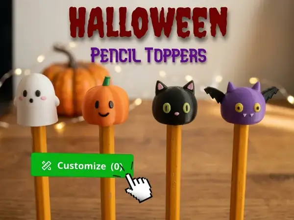 Custom Halloween Pen Toppers