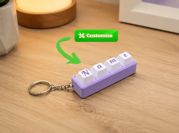 Custom Name Clicker MX Switch Keychain