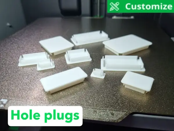 Custom Square & Rectangular Hole Plugs (5-50 mm)