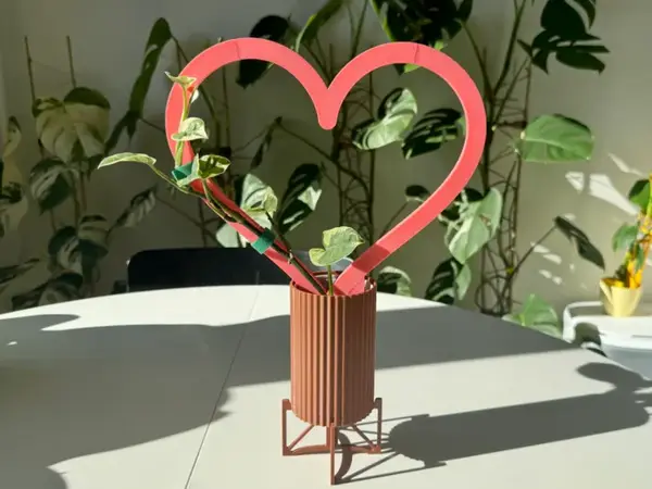 Modular Round & Heart Plant Trellis