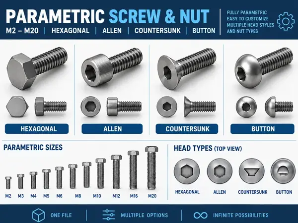 Custom Screws & Nuts M2–M20
