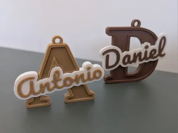 Custom Initial & Name Keychain