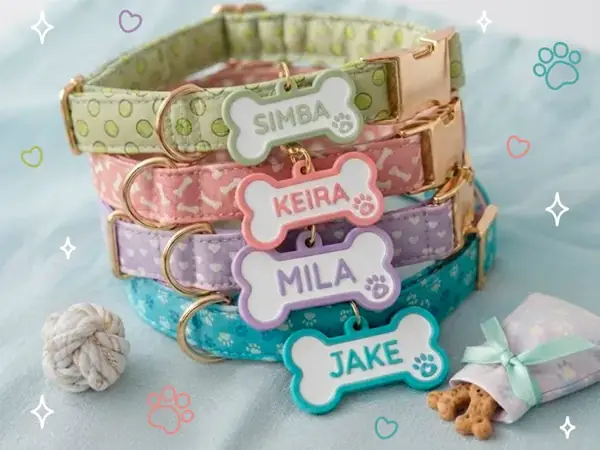 Custom Dog Name Medal Tag