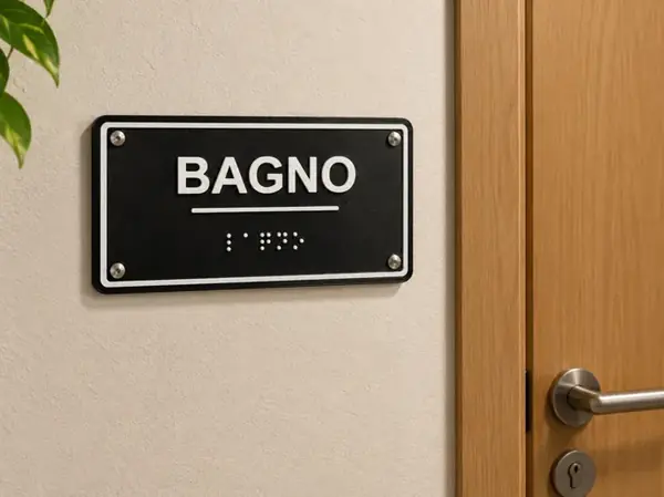Custom Room Sign for the Visually Impaired