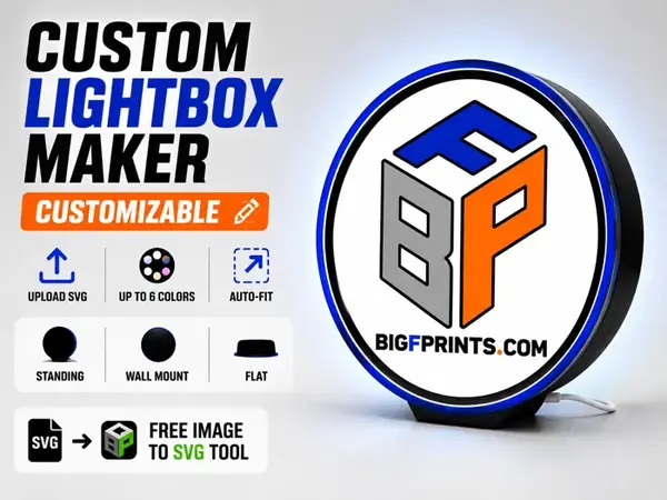 Custom Multicolor Lightbox