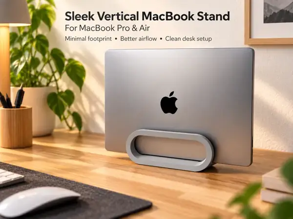 Custom Sleek Vertical Laptop Stand