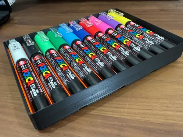 Custom Gridfinity POSCA PC-1M Marker Holder