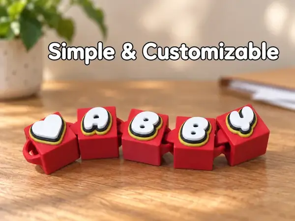 Custom Simple Articulated Keychain