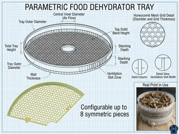 Custom Food Dehydrator Tray