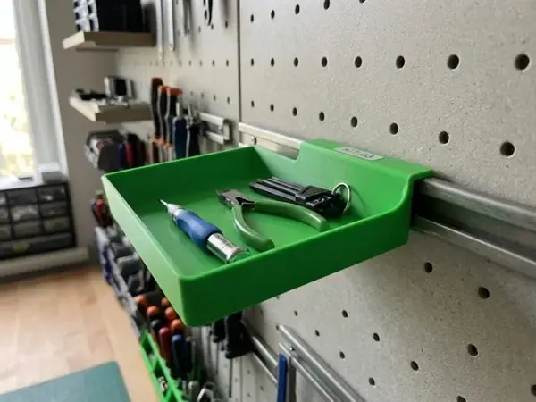 Custom Right-Angle Hook Tray (Print-in-Place)