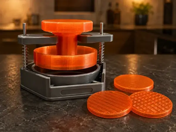 Smash Burger Press with Manual or Auto-Return