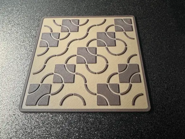 Custom Truchet Pattern Art Tile