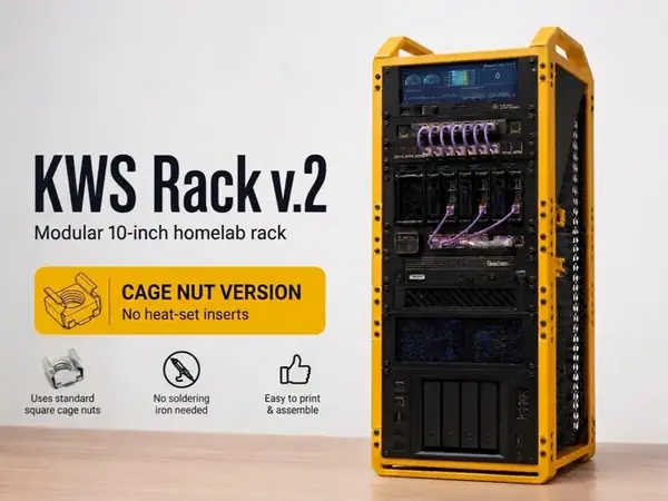 KWS Rack v2 – Cage Nut Frame 3U-9U