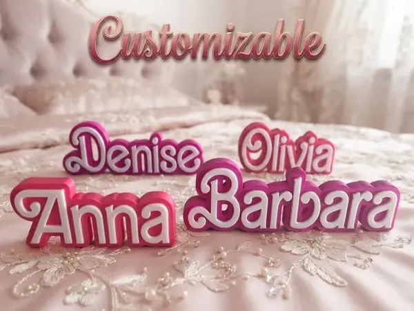 Custom Decorative Dolly Name Tag