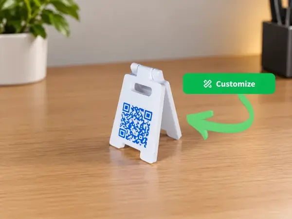 Custom Folding QR Code Sign