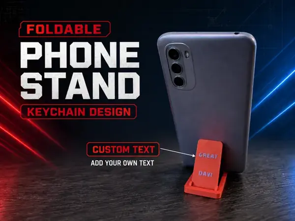 Custom Phone Holder Keychain