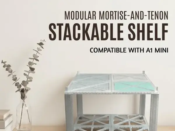 Modular Mortise & Tenon Stacking Shelf