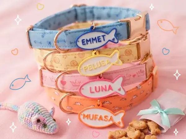 Custom Cat Name Medal Tag