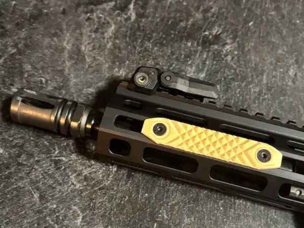 Custom Knurled M-LOK Rail Cover