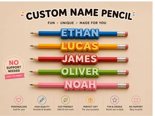 Custom Threadable Name Pencil