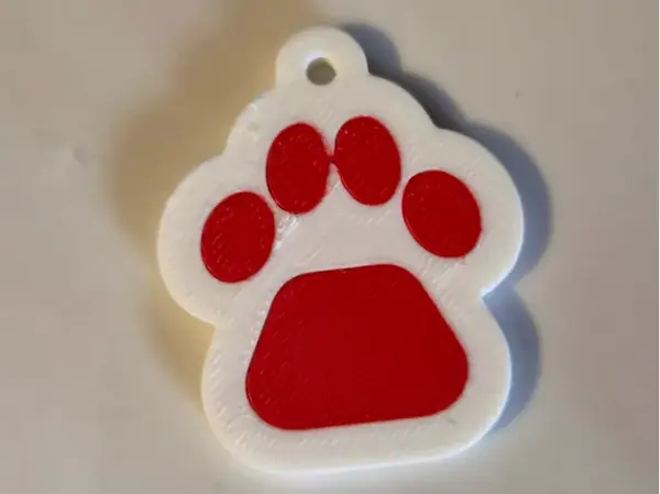 Custom Paw Dog Tag