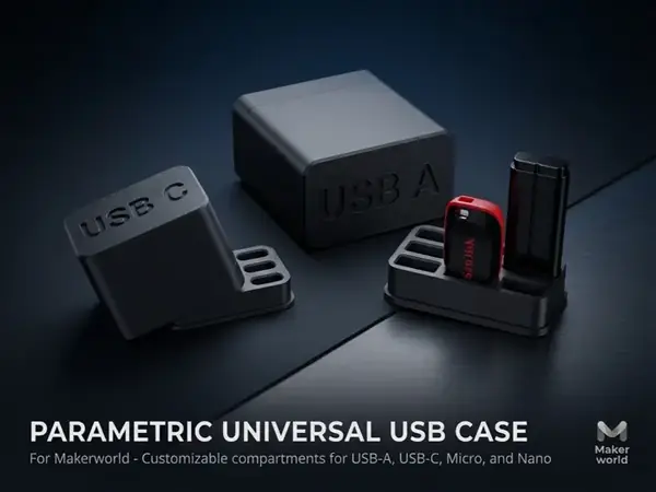 Custom Gridfinity USB Stick Organizer