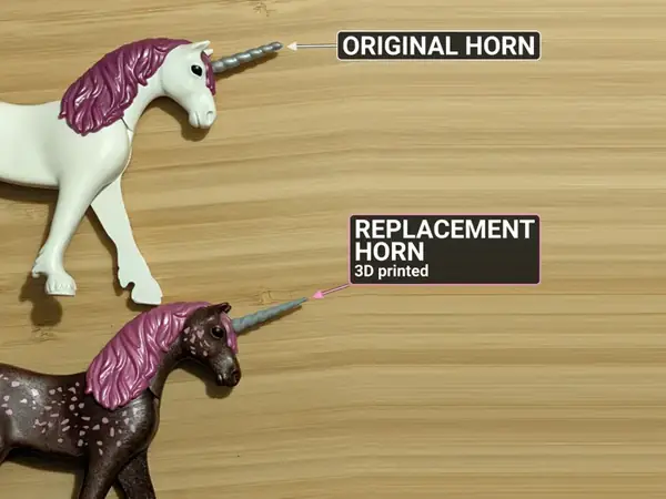 Replacement Unicorn Horn for Playmobil Unicorns