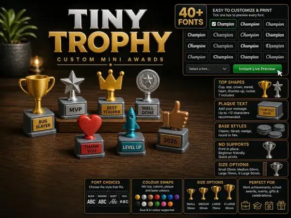 Custom Name Trophy