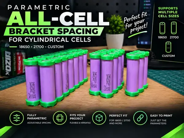 Custom Battery Cell Bracket with Strip Spacing