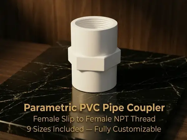 PVC Pipe Coupler: Female Slip to Female NPT