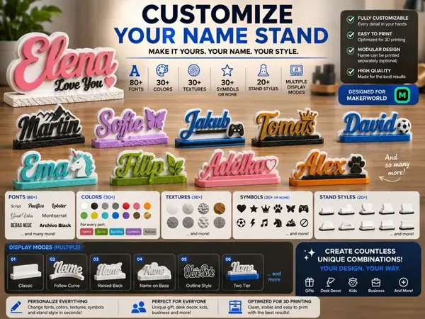Custom Name Stand