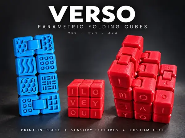 Custom VERSO Folding Cube