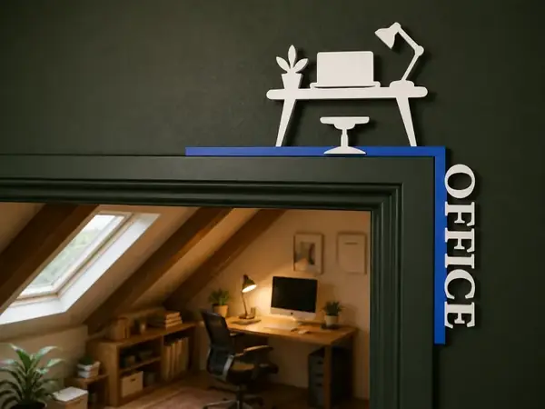 Custom Door Frame Corner Sign (Text/SVG)