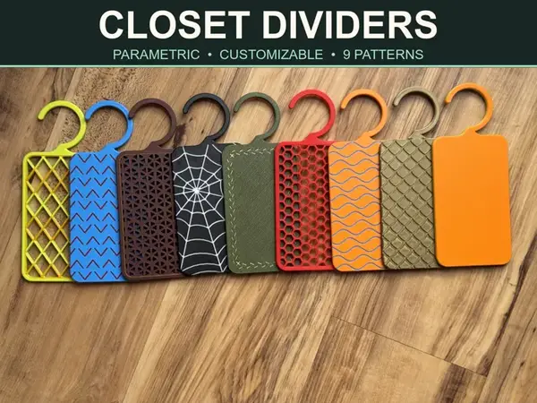 Custom Closet Dividers – 9 Patterns