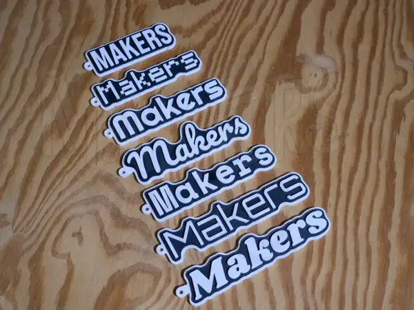 Custom 3-Layer Name Keychain