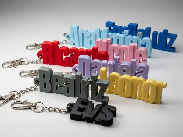 Custom Stepped Letter Keychain