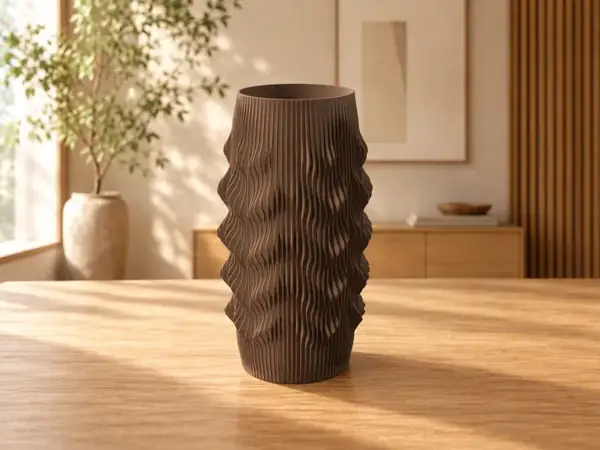 Wheat Lamella Vase – Harvest Decor