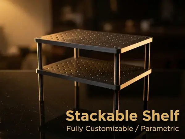 Custom Stackable Desktop Shelf
