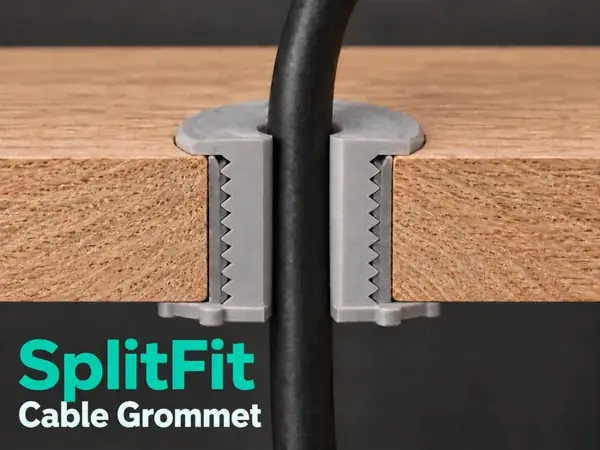 Custom SplitFit Cable Grommet