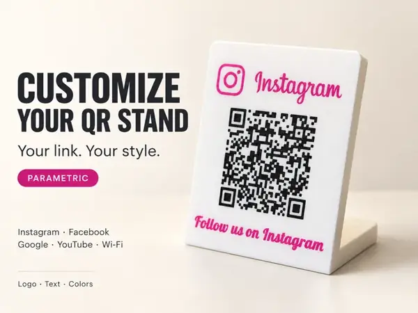 Custom QR Code Stand