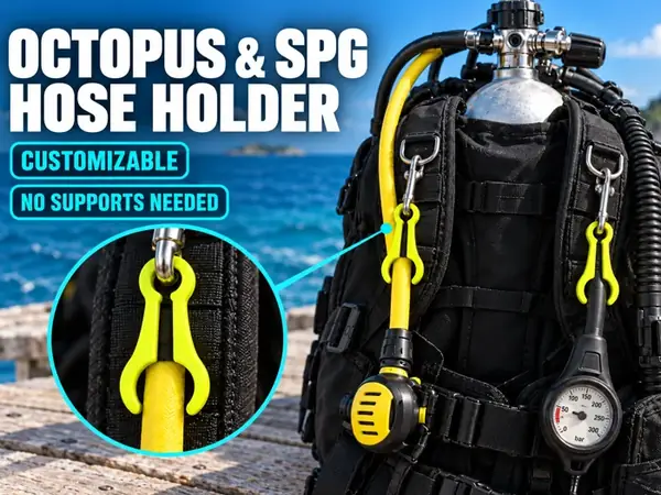Adjustable Octopus & Pressure Gauge Hose Holder