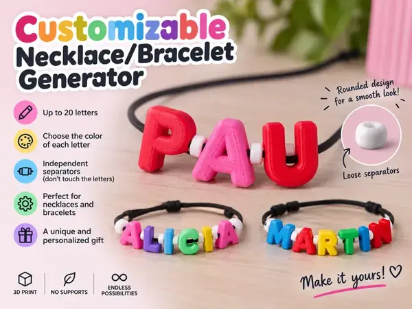 Custom Letter Bracelet / Necklace