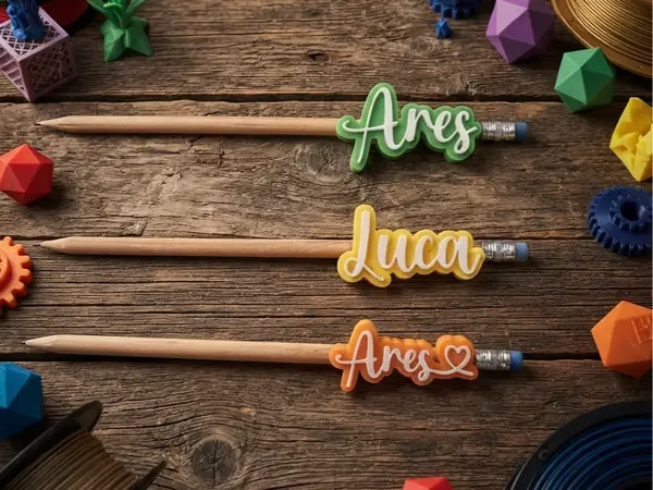 Custom Ashley Typography Pencil