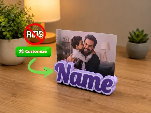 Custom Photo Frame with Name
