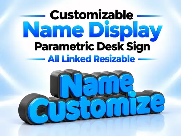 Custom Name Display Desk Sign