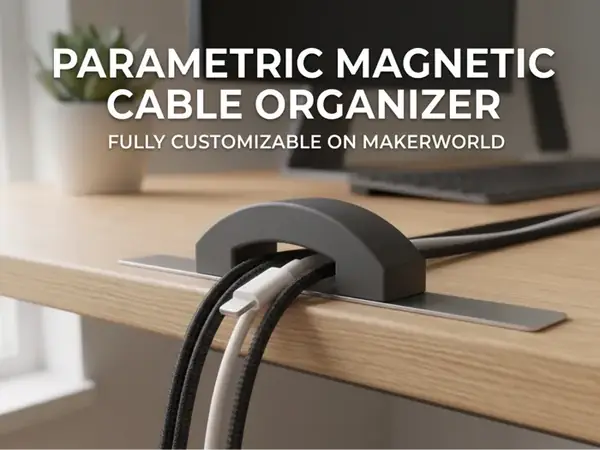 Custom Magnetic Cable Organizer