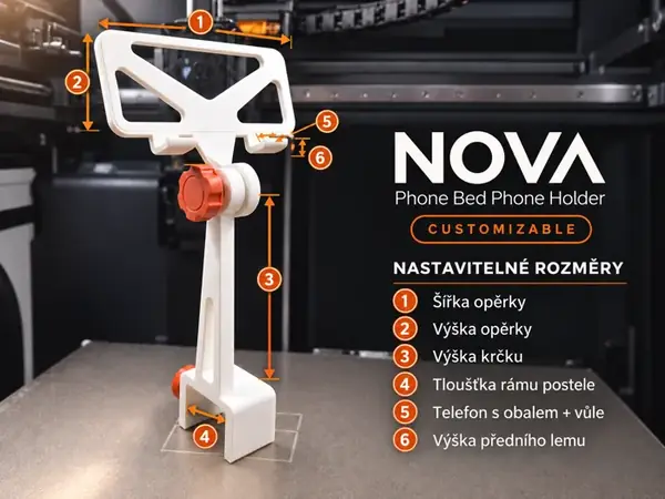 Custom NOVA Bedside Phone Holder