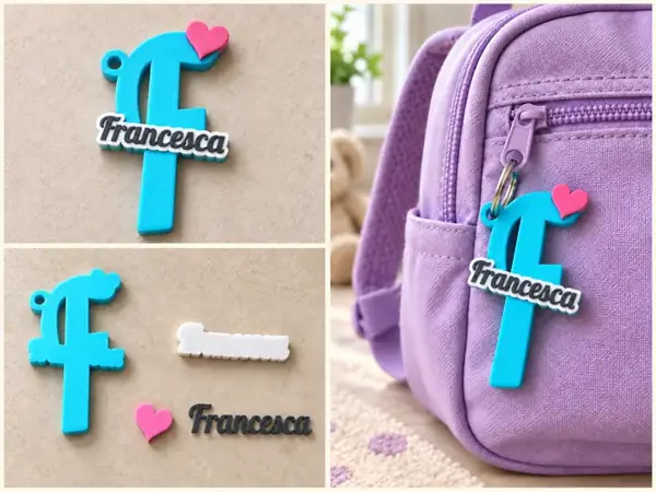 Custom 3D Name Keychain Pendant
