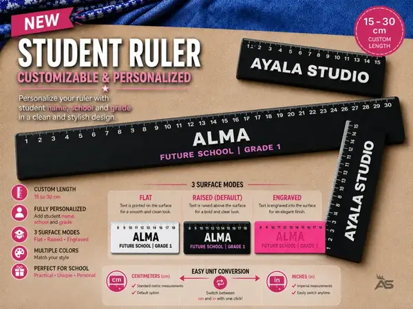 Custom Student Ruler