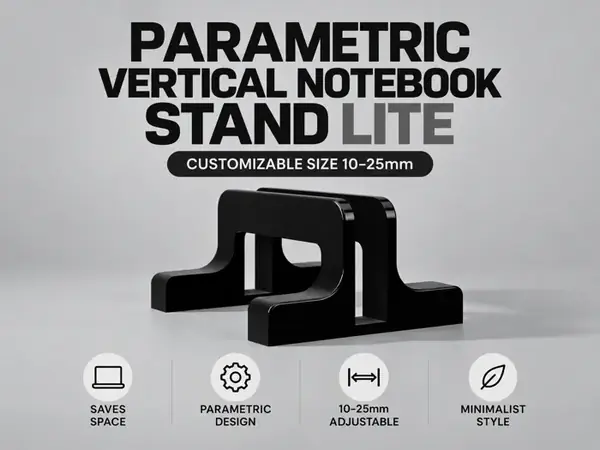 Custom Vertical Notebook Stand